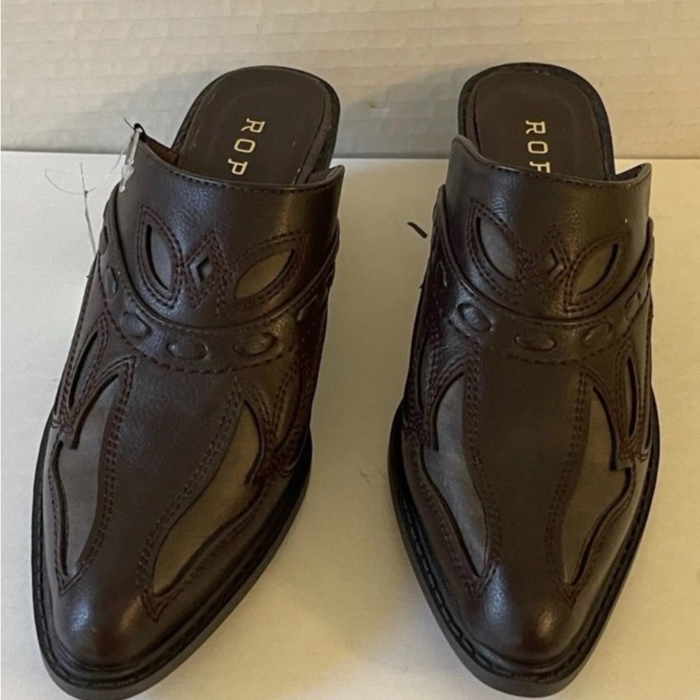 Roper Women’s  Dark Brown Western Slip-Ons